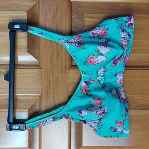 • Avenue Women's Soft Wireless Plus Size 48C Bra, Floral Mint, Adjustable Straps